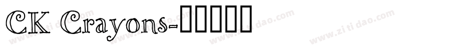 CK Crayons字体转换